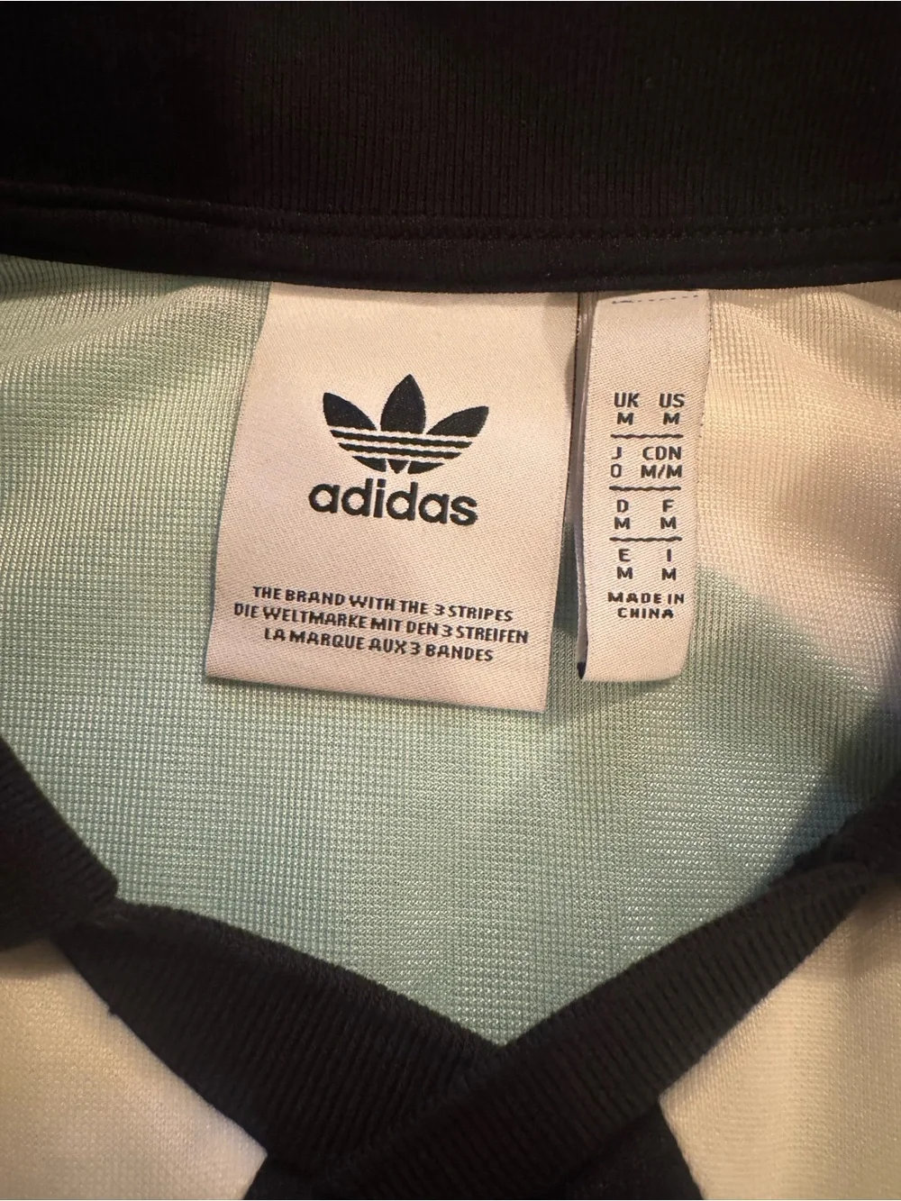 Adidas EQT 18 Black and Green Long Sleeve Shirt Medium